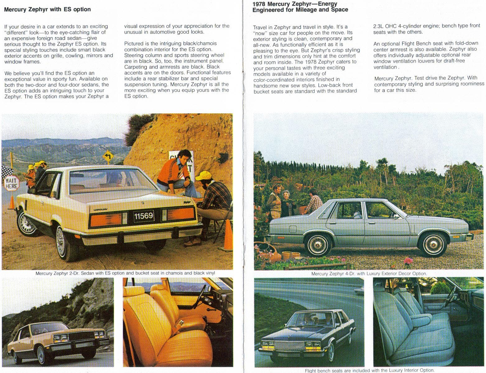 1978 Mercury Zephyr Brochure Page 2
